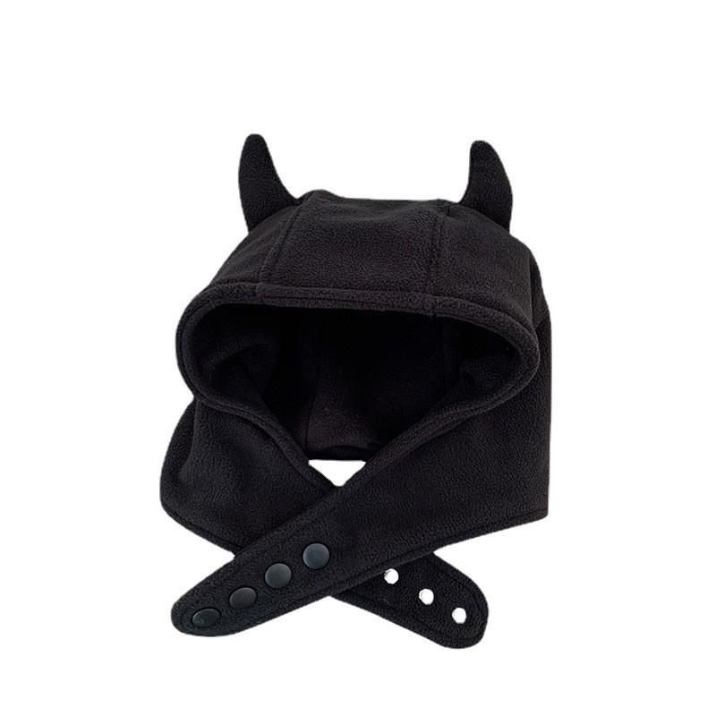 Adorable Winter Cotton Devil Ear Hat For Women Cute And Warm Plush Design