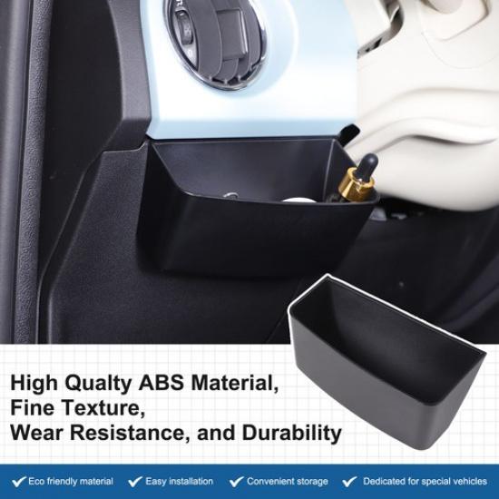 Interior Left Side Steering Wheel Storage Box Tray For Fiat 500 2010+