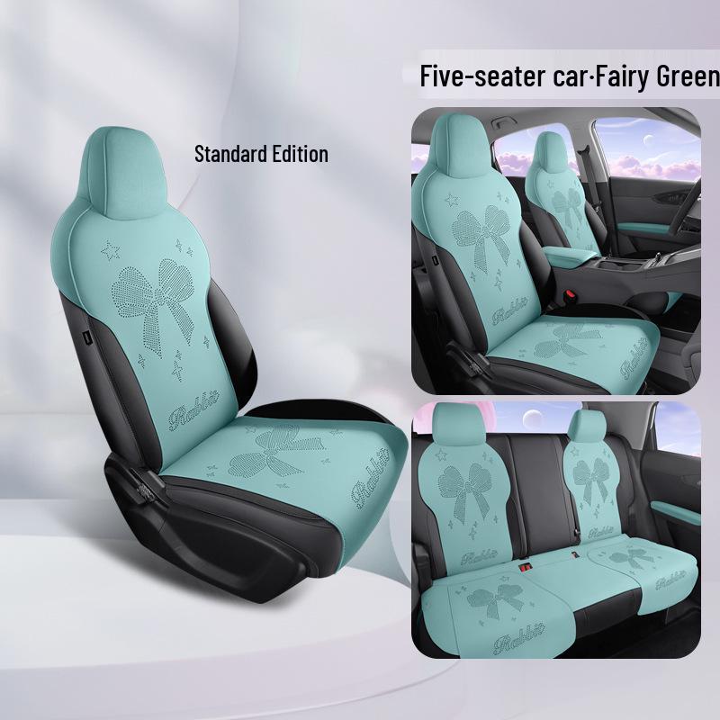 Geely Xingyuan All-Season Suede Ventilated Half-Wrap Seat Cushion Cover