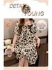 Summer Bubble Cotton Nightdress for Women with Chest Pads - Sweet, Cute, and Versatile Short-Sleeve Pajamas