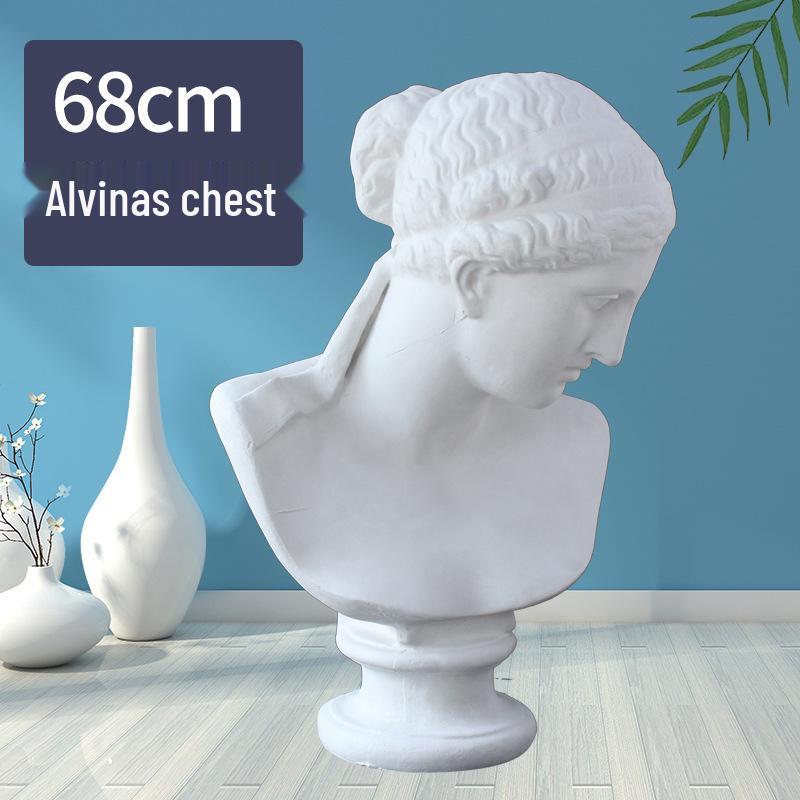 Plaster Cast Geometric Sculpture Set for Art and Photography