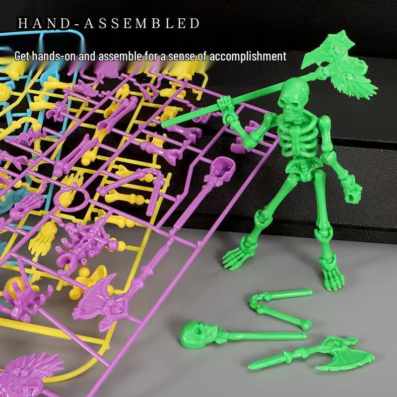 3D Articulated Doll Skeleton Model: DIY Assembly Movable Figure Toy Pendant