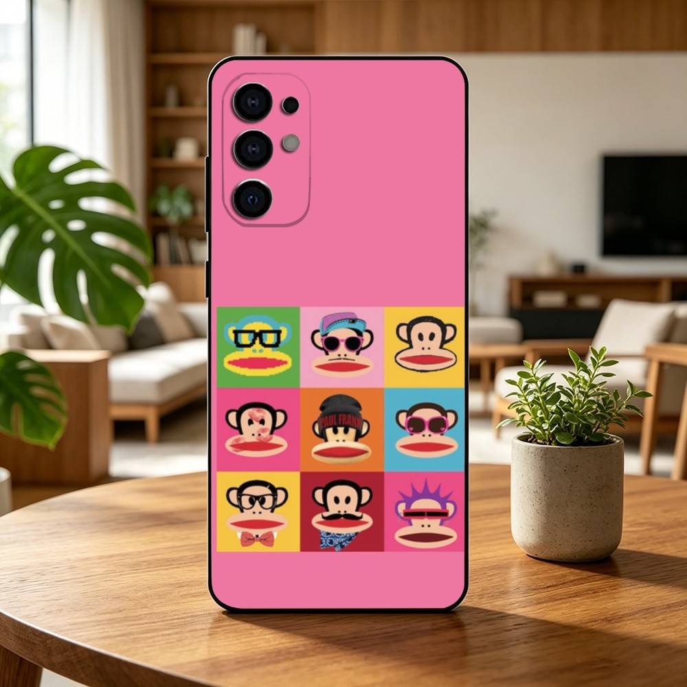 P-Paul f-Frank Fashion Logo Phone Case For Samsung S25,S24,S21,S22,S23,S30,Ultra,S20,Plus,Fe,Soft Silicone Black Cover