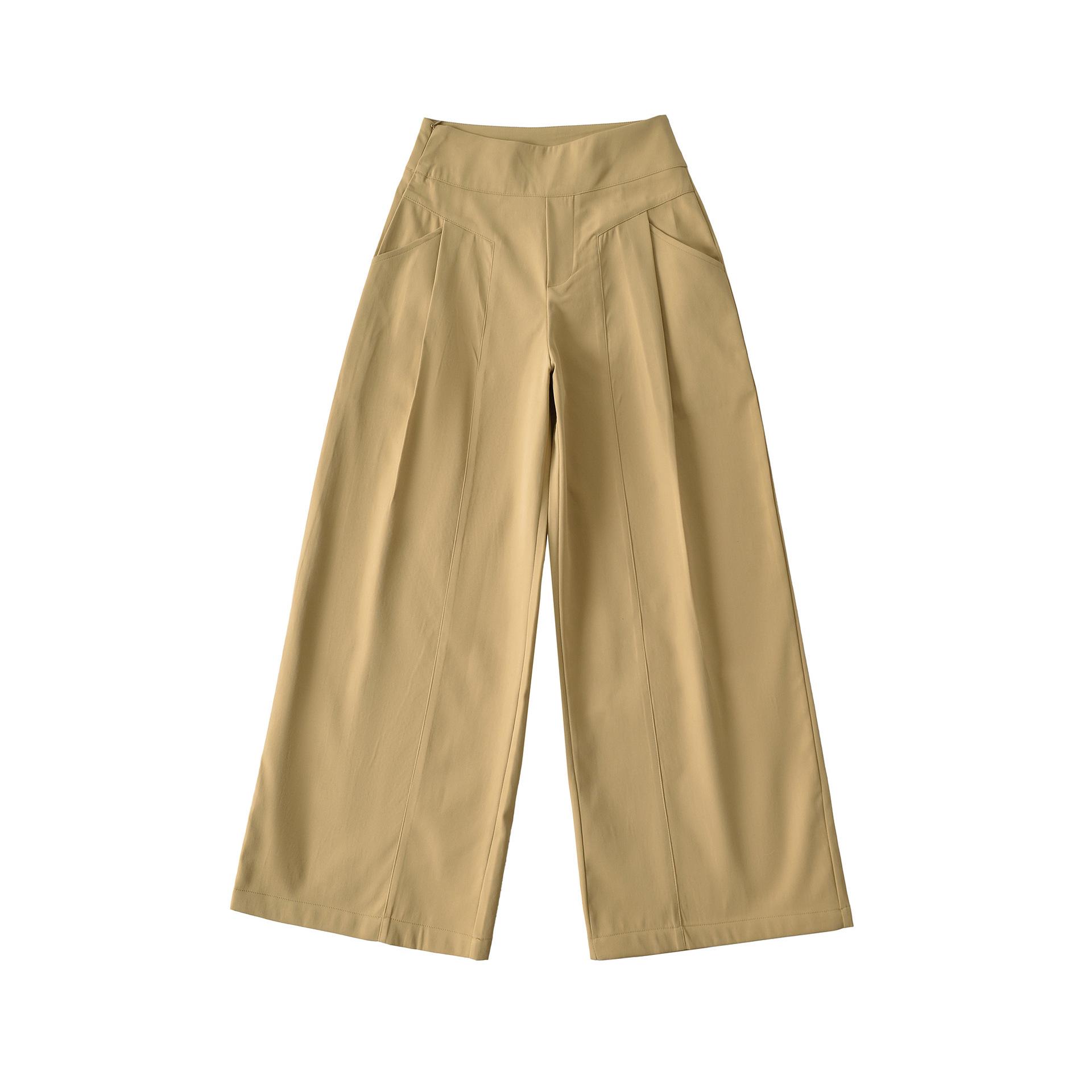 Spicy Girl Women s Early Spring Wide-Leg Pants: Fashionable, Simple, Versatile, American-Style Casual Straight-Leg Sports Pants L