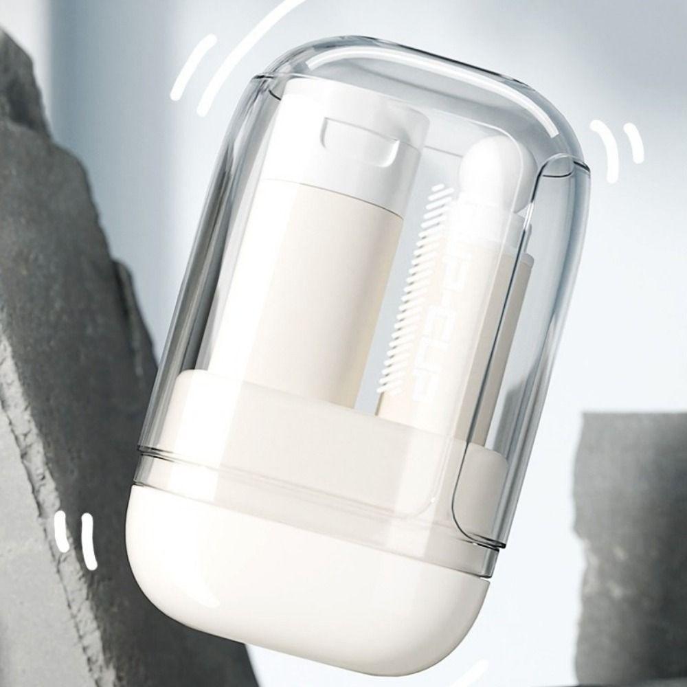 Portable 3 in 1 Travel Toothbrush Set Plastic Mouthwash Cup Toothpaste Storage Box for Daily Use