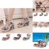 Premium Quality Women Boho Beach Sandals With Floral Wedge Heels For Summer Style