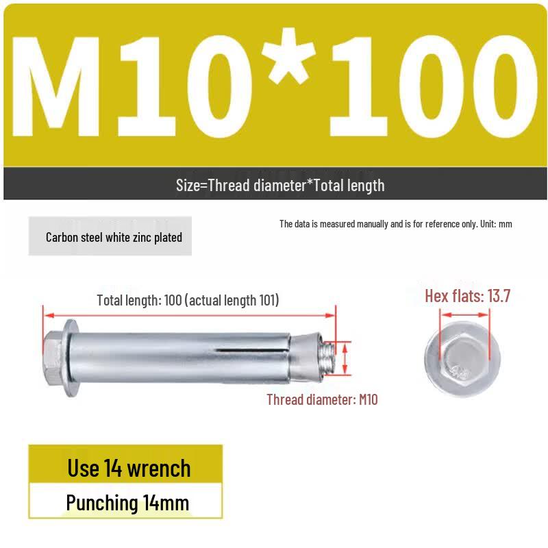 Yixiu Galvanized Hex Head Expansion Anchor Bolts