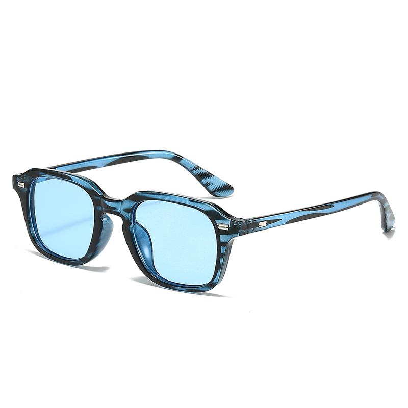 SHAUNA New Square Candy Color Women Sunglasses Retro Rivets Men Trending Orange Sun Glasses Shades UV400