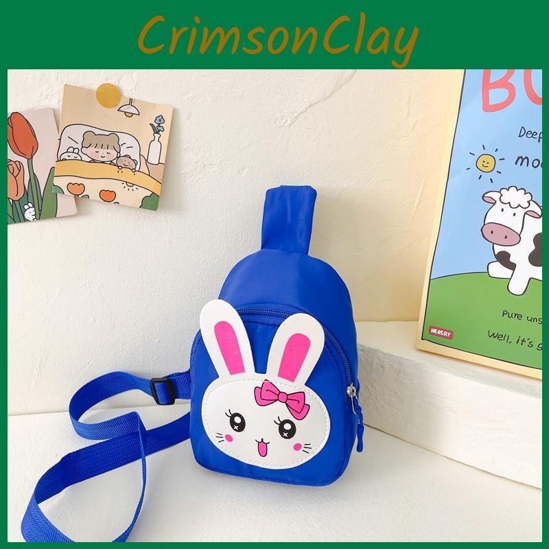 Rabbit Kids Pattern Crossbody Bag With Fun Animal Print For Preschool Children