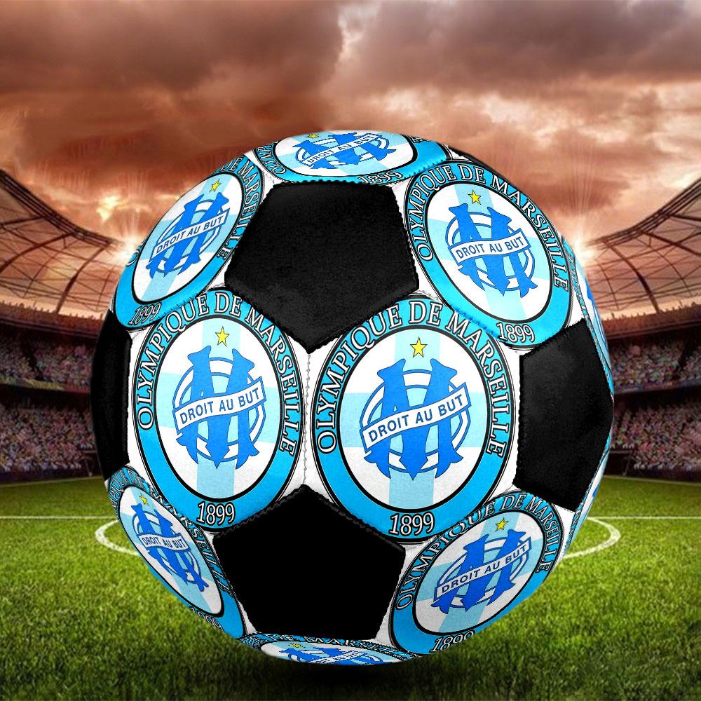 1PC  OM Size 5 Soccer Ball PrahaIndoor Soccer Ball Colorful All Ages Machine Stitched PVC Competition Ready Durable High-Bounce