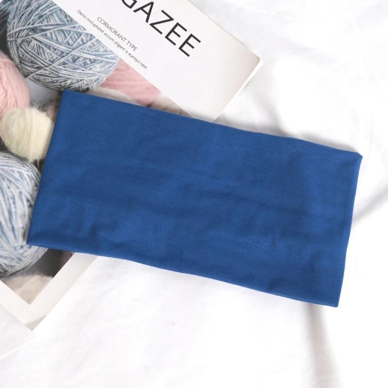 Koreanisches Stirnband Laufen Einfarbig Breit Elastische Haarbänder Damen Herren Sport Yoga Haarband Schwarz Weich Gesicht Waschen Make-up Kopfwickel