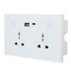 Smart Wall Outlet 2.4G WiFi Touch Light Switch Voice Control Smart Plug with USB and TYPE C Charger