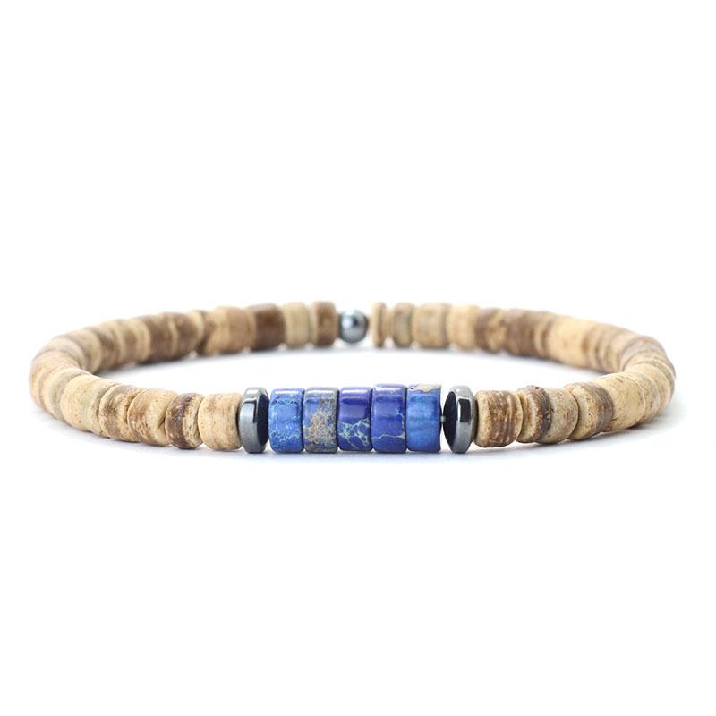 Noter Bohemia Coconut Bead Bracelet Unisex Grade A Emperor Stone Braslet Leisure Accessories Natural Wooden Braclet Beach Joias