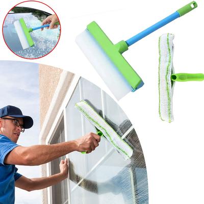 Water Removal Blade Reusable Silicone Window Squeegee Kit Anti-Slip Multifunction Clean Scraper for Shower Glass Mirror Door Car