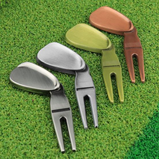 Golf Fork Ergonomic Design Multi-function Comfortable Grip Rustproof High-Hardness Training Aid Ultra-light Golfing