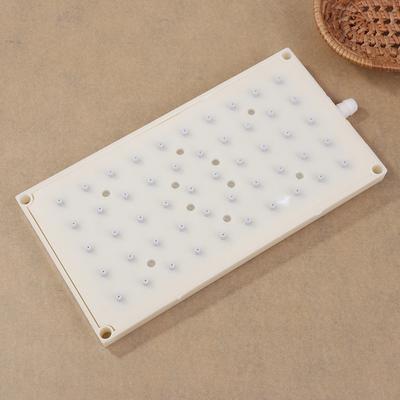 ABS 22x10.9cm Doccetta Rettangolare 10mm Tipo Intubazione Interfaccia Soffione Doccia 5 * 10 Fori Soffione Doccia Superiore Accessori