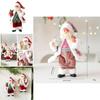 Cute Santa Claus Ornament With Musical Instruments Christmas Decoration Props For Holiday Decor And Window Display