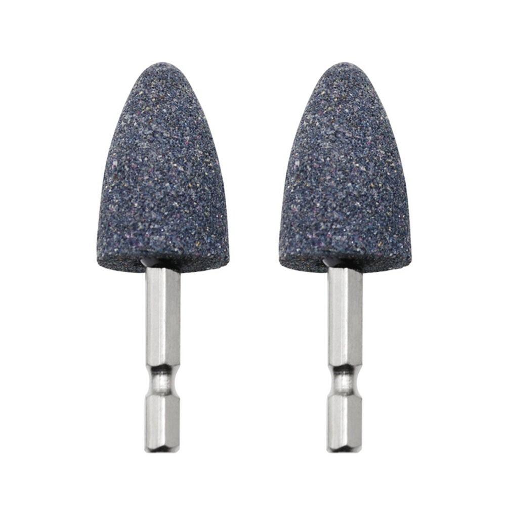 

2PCS Durable Portable Grinding Drill Hexagonal Shank Grinding Wheel Grinding Head Sharpening Head Conical