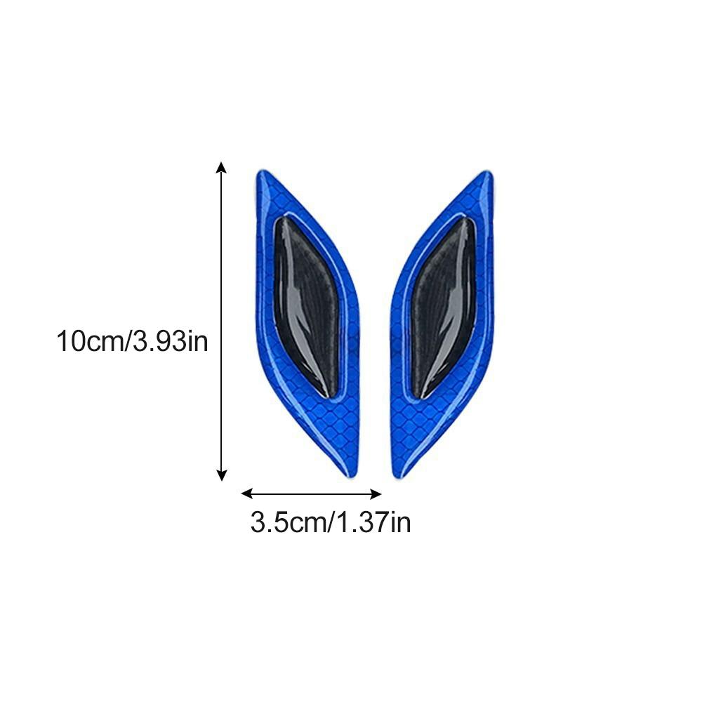 6pcs/Set Car Reflective Stickers Anti-Scratch Carbon Fiber 3D Car Styling Reflective Strips Night Safety Warning Reflector Tape