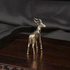 Vintage Brass Antelope Statue Retro Animal Sculpture Tea Pet, Decor Ornament For Home Office, Collector Gift