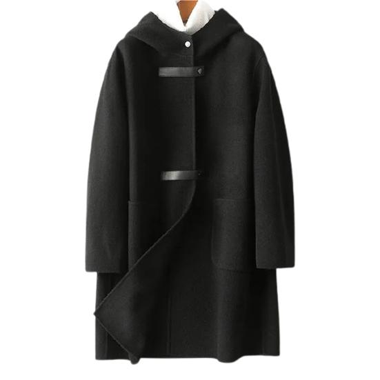 Damen-Wintermantel, einreihig, warm, elegant, groß, dick, Damenmantel für Dating