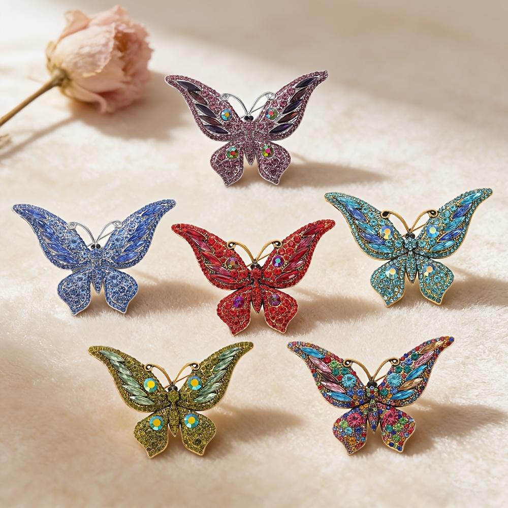 Women Vintage Rhinestone Brooch Elegant Crystal Decorative Pin Fashion Jewelry Accessory for Suits Coats Jackets Dresses and Special Occasions