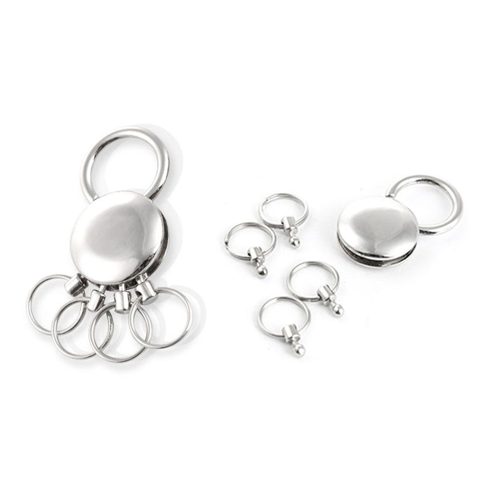 Quality Pants Waist Belt Keyring Keychain Clip Holder Key Chain Detachable Keychain 4 Ring Keyring