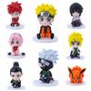 Q Version 8 Hokage, Naruto, Sasuke, Nine-tailed Fox, Haruno Sakura, Kakashi, Sitting Doll, Bagged Figure