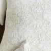Pillowcase Floral Embroidery French Style Hidden Zipper Square Shape Living Room Bedroom