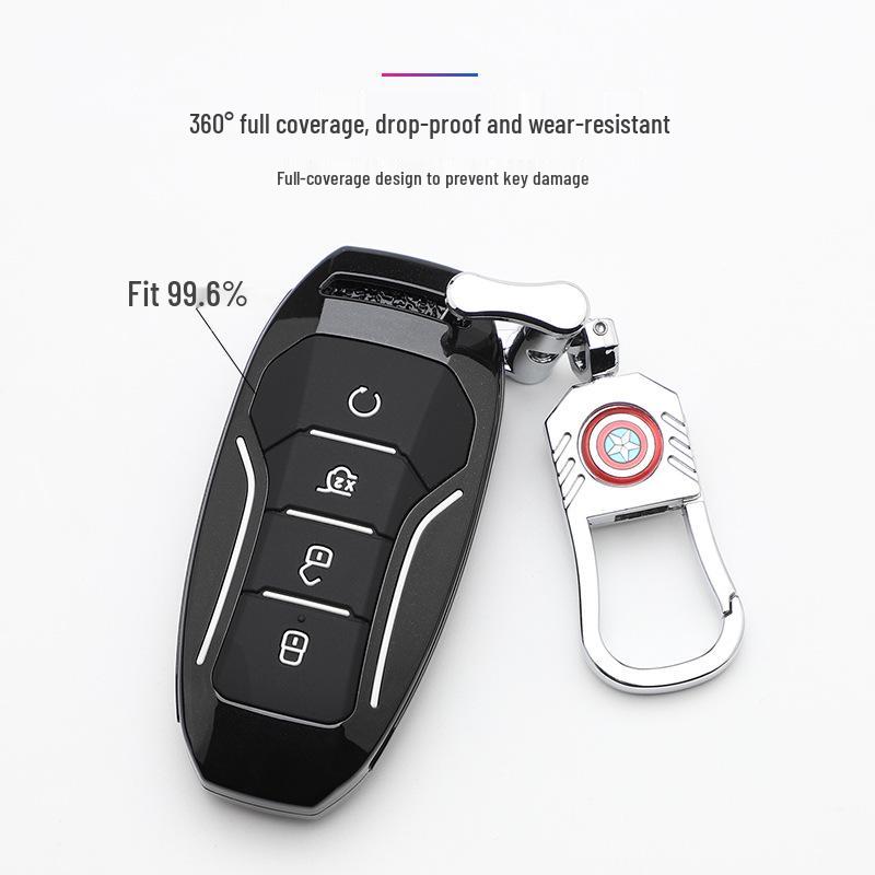 BYD Marvel Car Key Pouch - Fashionable Buckle Remote Shell & Personalized Decor