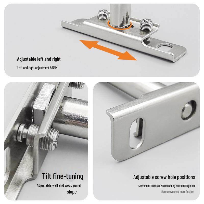 T-Shaped Invisible Shelf Bracket: Wall Mount Bookshelf & Storage Support.