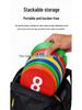 Digital Landmark Sports Training Marker Set: Disc Signs 1-10 for Football & Basketball