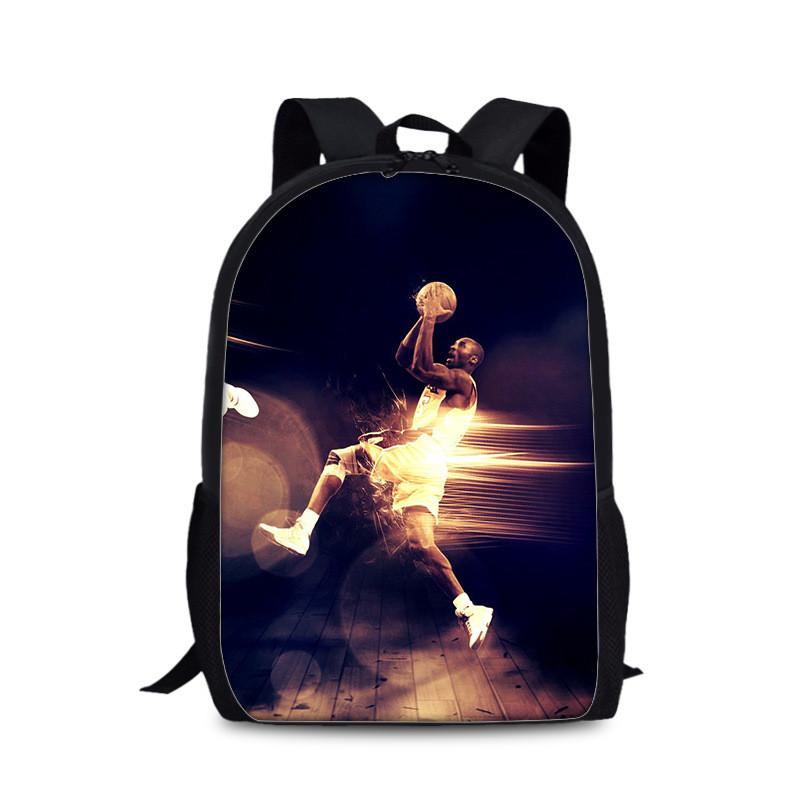 Sac à dos d'université Kobe Bryant en matériau nylon pour un usage quotidien et les activités sportives