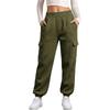 Women's Fashion Loose Fit Cargo Pants, Color Sweatpants for Workout and Everyday Wear