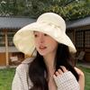 Summer Fashion Bowknot Sun Hat With Wide Brim For Outdoor Sun Protection