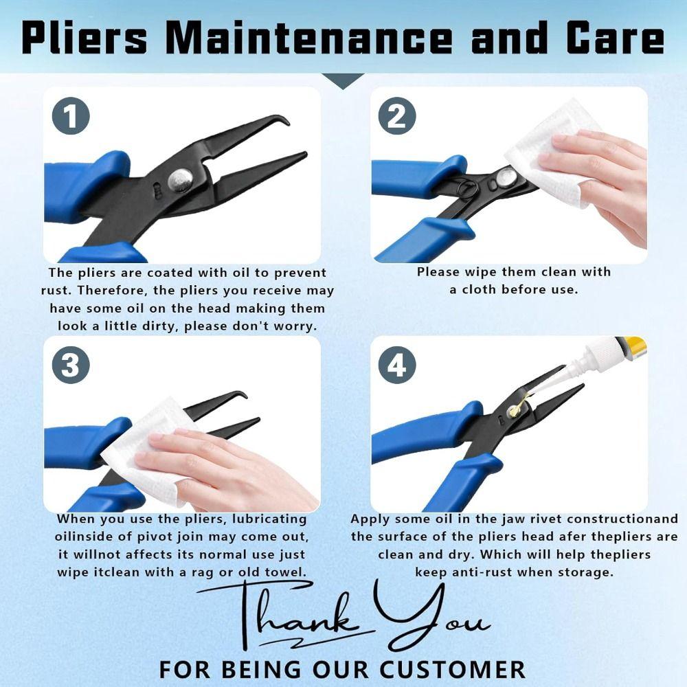 Opening/Closing Split Ring Pliers Crimping Function Cutting Pliers Jewelry Repair