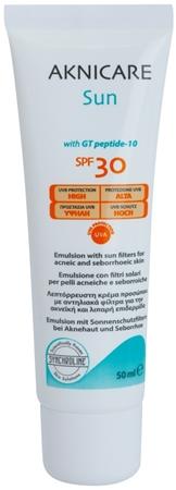 

Солнцезащитная эмульсия для кожи с прыщами и себореей Spf 30 TU прозрачный