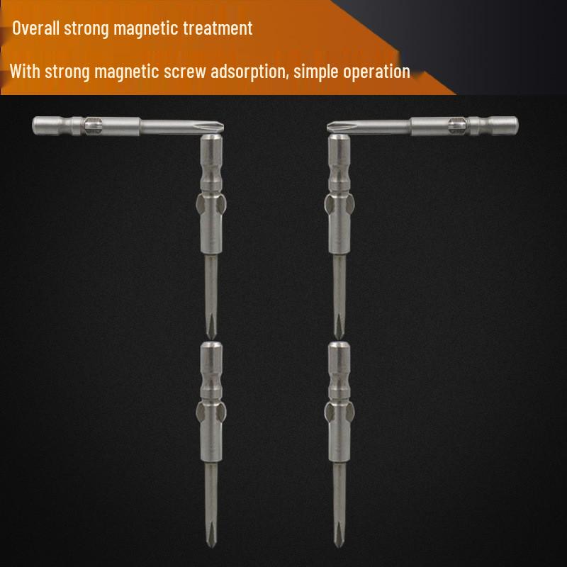 Electric Screwdriver Bit Set: 800 Cr-V Steel, Hardened S2, Magnetic Holder, 4mm Shank Diameter