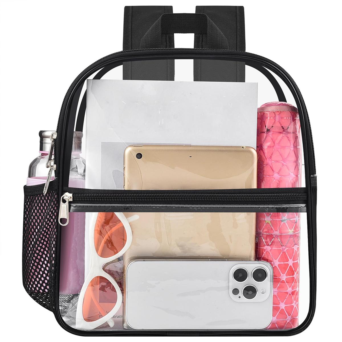 

Bags/Backpacks, Student School Bags, Outdoor Portable Transparent Backpacks, Suitable for Sports Events, Concerts, Schools.A-ZMT S чёрный