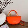 Fashion niche handbag simple new high-end messenger bag women's saddle bag