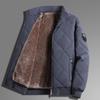 Mittlere Samt-Baumwolljacke Herren Herbst und Winter Thermische Stehkragenjacke Neue Trendige Marke Herren Freizeit Baumwollwattierte Kleidung