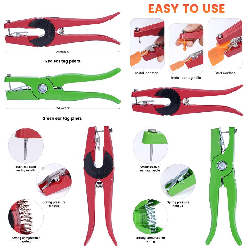 1Pcs Ear Tags Cutting Pliers Ear Tag Pliers Cattle Sheep Farm Breeding Animal Husbandry Identity Recognition Tool Veterinarian