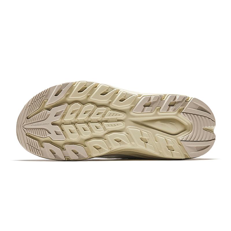 New Anta Slip Resistant Breathable Height Increasing Abrasion Resistant Lightweight River Trekking Shoes Men's Beige 912528522-4