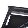 7 Inch Metric British Aluminum Black Oxide Triangle Measuring Ruler 90 Degrees 45 Degrees Ruler