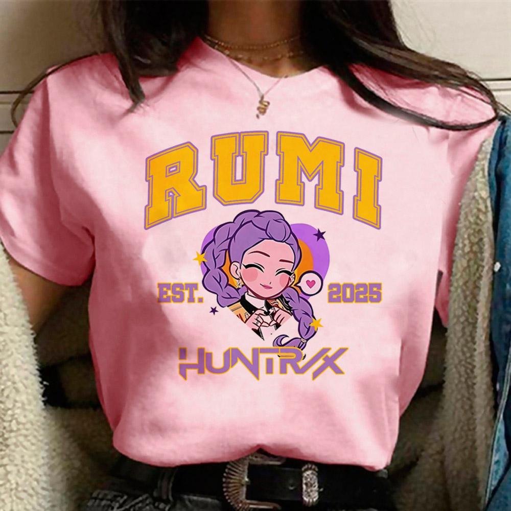 KPop Dämonenjäger Mira T-Shirt Damen Mädchen Mode Dämonenjäger Cosplay Shirt für Fans Geschenk Y2k Oberteile T-Shirt