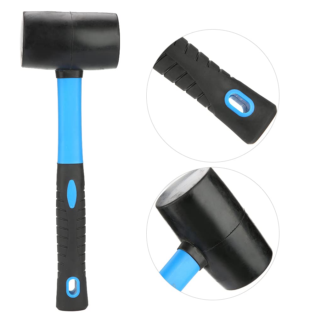 Soft rubber hammer, double-sided, tile and glass installation tool.