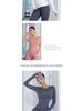 Xiaohongshu Women's Quick-Dry Breathable Long-Sleeve Yoga Tops - Sweat-Absorbent, Tight-Fit, Ideal for Autumn Running & Fitness.