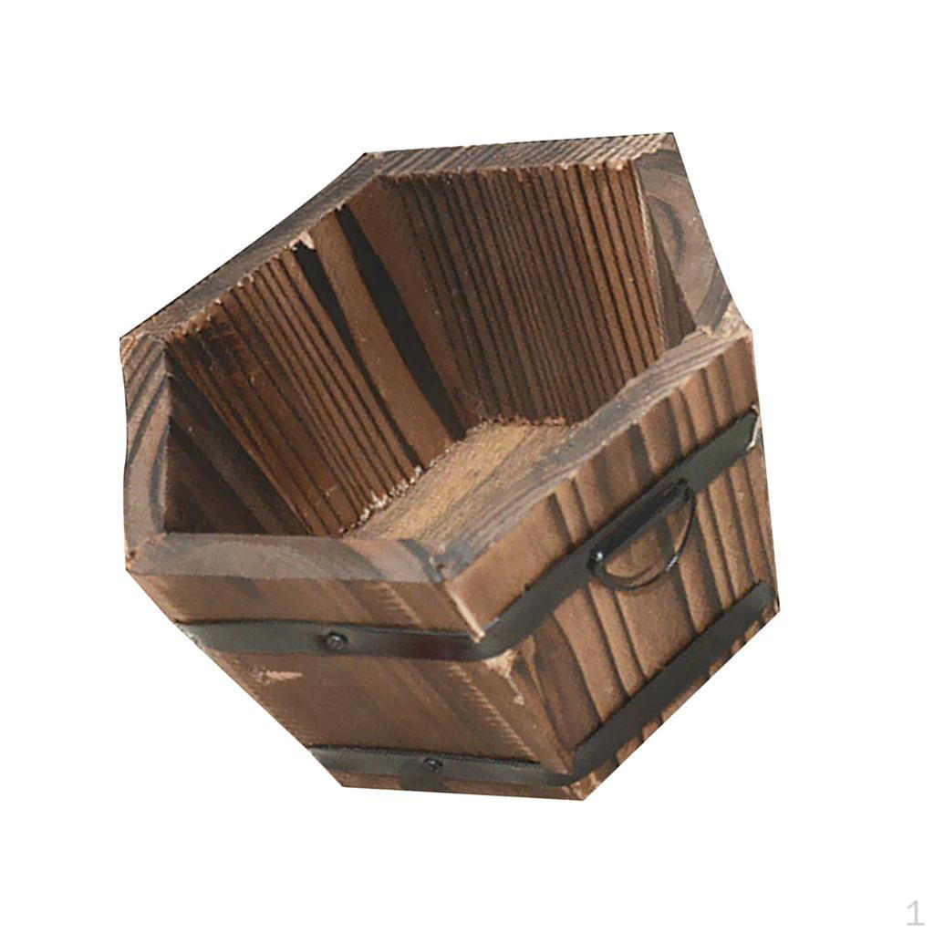 Barrel Planter Pot Wooden Patio and