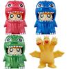 Movie Monster Series 4-Piece Set Godzilla Ham (Metallic Red Ver.), Metallic Blue Ver., Metallic Green Ver.) + Chibi Ghidorah