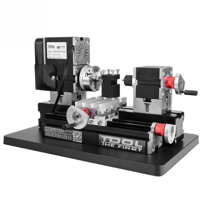 Non Mini Lathe 60W Power Metal Machine 12000RPM Motor Woodworking Soft Metal DIY Tool Modelmaking Process Soft Precious Metals. Ferrous Non Mini Lathe 60W Power Metal Machine 12000RPM Motor Woodworking Soft Metal DIY Tool Modelmaking Process Soft Precious Metals. Ferrous